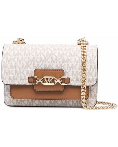 Michael Kors Heathers Crossbody Bag - White