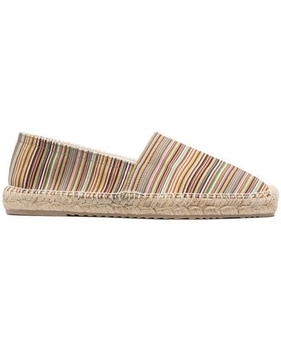 Paul Smith Striped Espadrilles - Natural