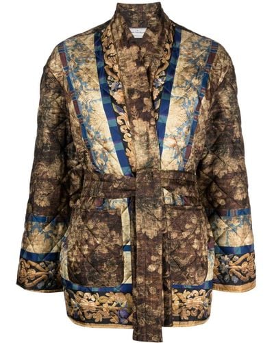Pierre Louis Mascia Silk Blend Kimono Jacket - Black