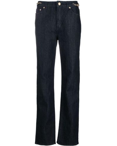 Michael Kors Jeans dritti con dettaglio catena - Blu