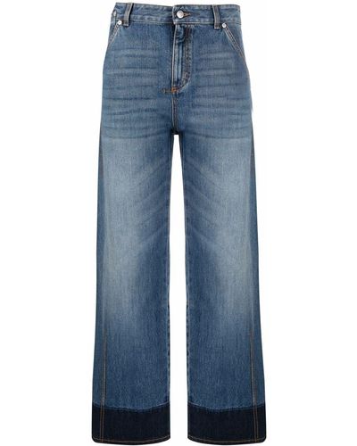 Alexander McQueen Denim Cotton Jeans - Blue