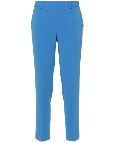 Alberto Biani Tapered Tailored Trousers - Blue