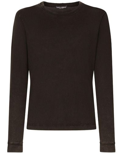 Dolce & Gabbana Crew-neck Sweatshirt - Black