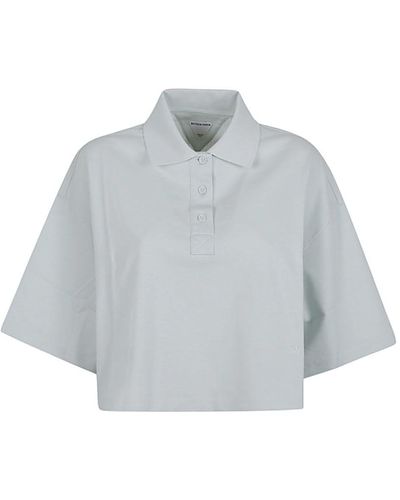 Bottega Veneta Cotton Polo Shirt - Grey