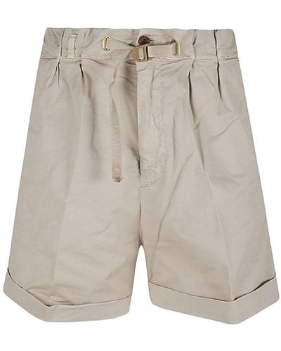 White Sand Cotton Shorts - Grey