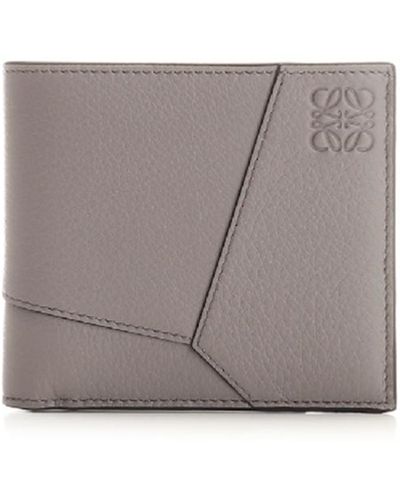Loewe Wallet With Logo - Grey