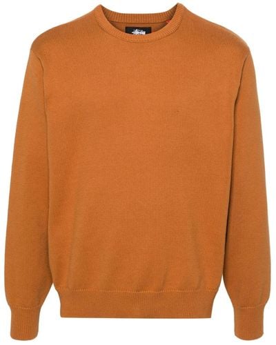 Stussy Luguna Icon Cotton Sweater - Brown