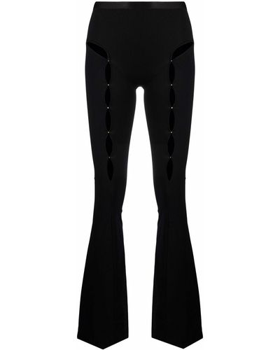 Rui Cut Out-detail High-waisted Trousers - Black