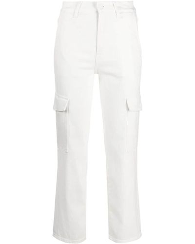 7 For All Mankind Logan Straight-leg Cargo Trousers - White
