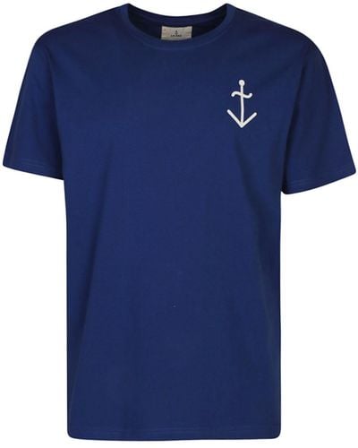 La Paz Logo Organic Cotton T-shirt - Blue