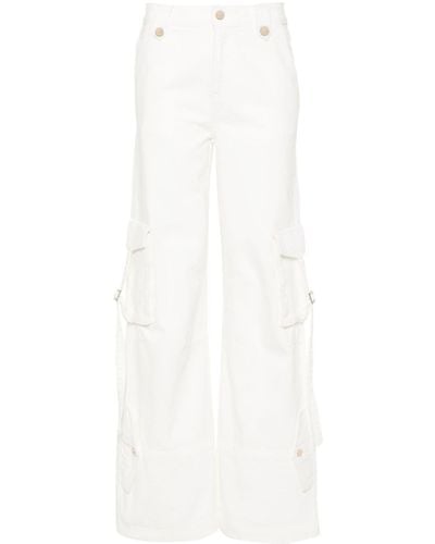 Blugirl Blumarine Trousers With Logo - White