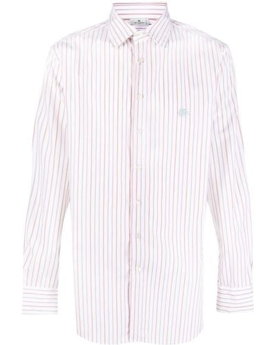 Etro Striped Cotton Shirt - White