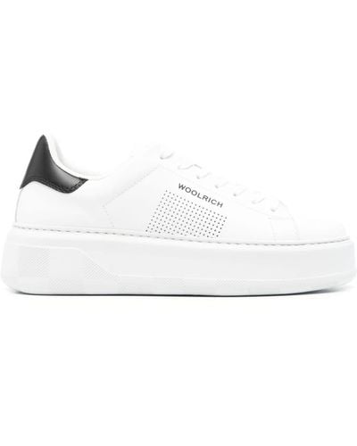 Woolrich Sneakers Driller Chunky Court - Bianco