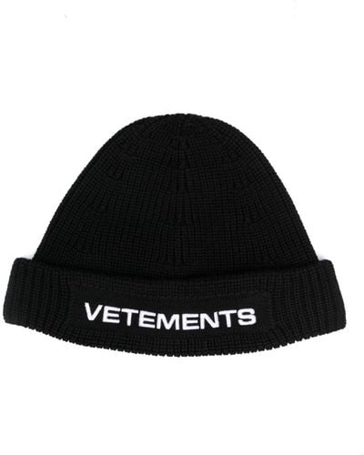 Vetements Wool Hat - Black