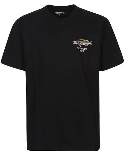 Carhartt Logo Organic Cotton T-shirt - Black