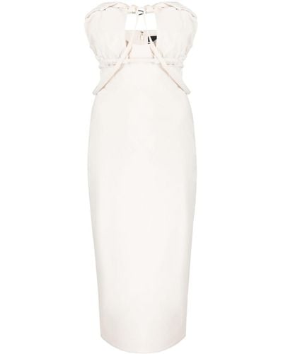 Jacquemus La Robe Bikini Cotton-blend Midi Dress - White