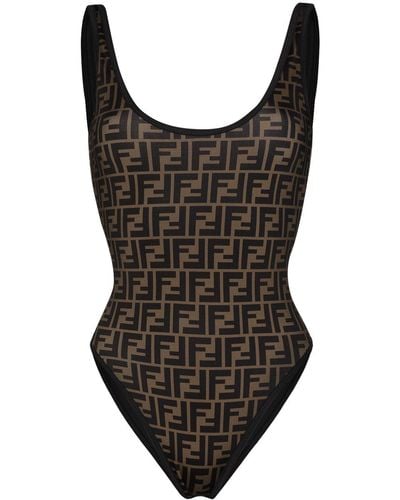 Fendi Ff Swimsuit - Black