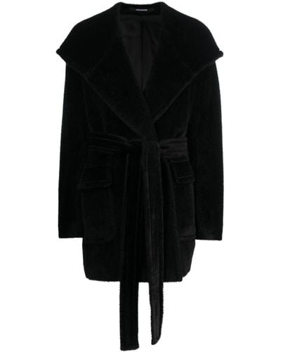 Tagliatore Wool Double-breasted Coat - Black