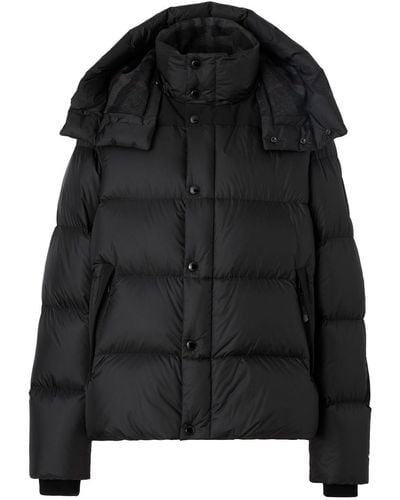 Burberry Detachable-sleeve Puffer Jacket - Black