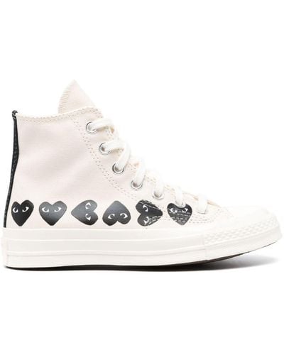 COMME DES GARÇONS PLAY Chuck Taylor High-Top Trainers - White