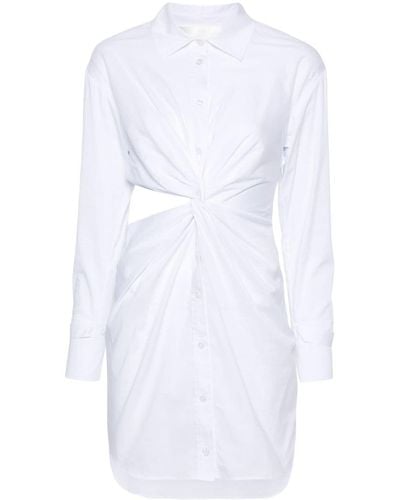 Blugirl Blumarine Dress With Logo - White