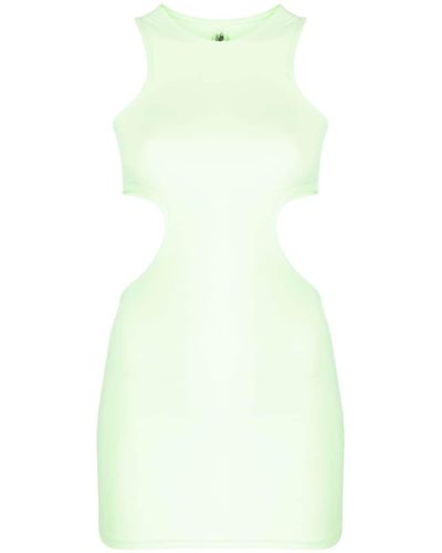 Reina Olga Cut-out Sleeveless Minidress - Green