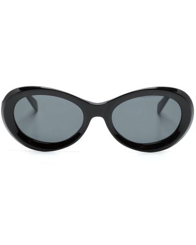 Totême Oval-frame Sunglasses - Black