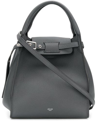 Celine Big Bag Small Leather Bag - Gray