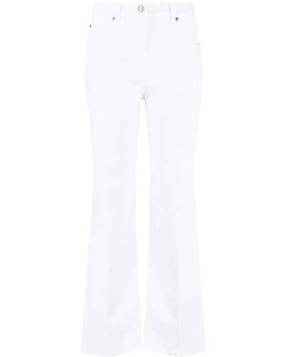 Valentino Garavani Vgold Flared Jeans - White