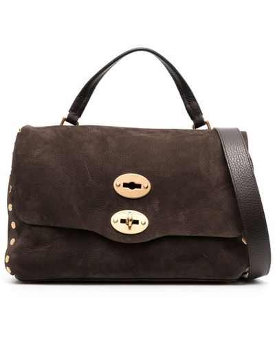 Zanellato Postina Leather Tote Bag - Black