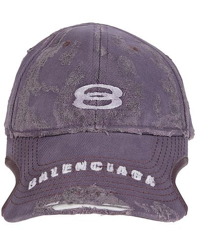 Balenciaga Hat With Logo - Purple