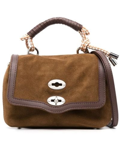Zanellato Baby Postina Sol Levante Leather Handbag - Brown