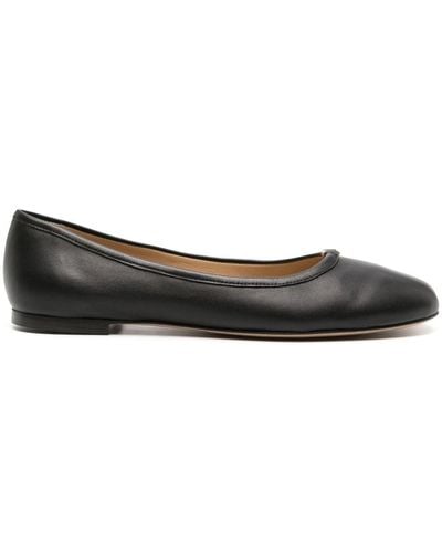 Chloé Marcie Leather Ballerina Shoes - Women's - Calf Leather - Black