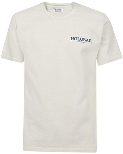 Holubar Logo Cotton T-shirt - White