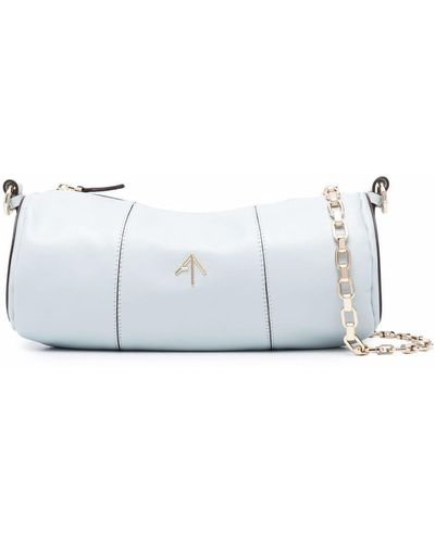 MANU Atelier Cylinder Leather Shoulder Bag - White