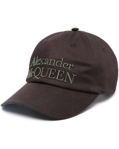 Alexander McQueen Logo Baseball Cap - Brown