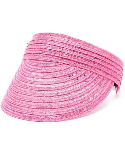 Borsalino Braided Visor Accessories - Pink