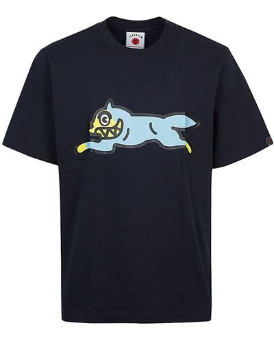 ICECREAM Running Dog T-shirt - Blue
