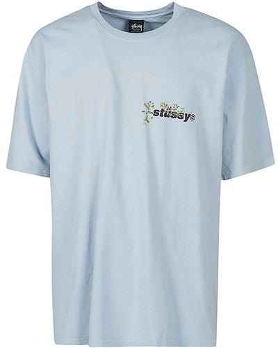 Stussy Logo Cotton T-shirt - Blue