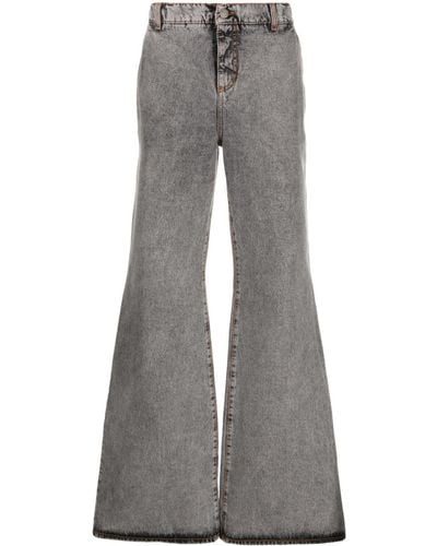 Etro Wide Leg Denim Jeans - Grey