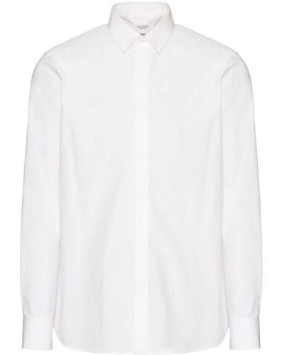 Valentino Rockstud Cotton Shirt - White