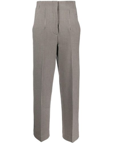 Circolo 1901 Cotton High Waist Pants - Grey