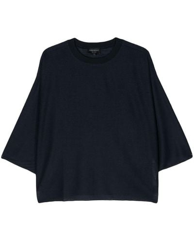 Emporio Armani Oversized Blouse - Blue