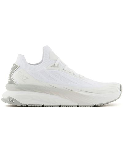EA7 Crusher Distance Chunky Sneakers - White