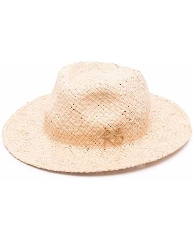 Ruslan Baginskiy Woven Straw Fedora Hat - Natural