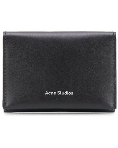 Acne Studios Leather Continental Wallet - Black