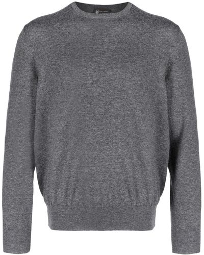 Colombo Cashmere Crewneck Sweater - Gray