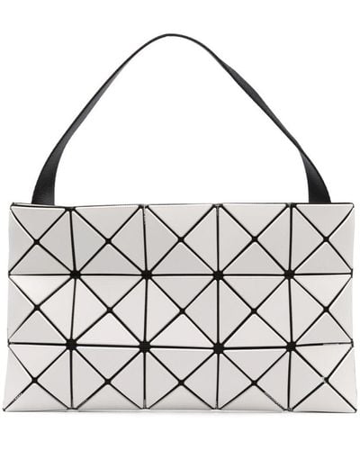 Bao Bao Issey Miyake Lucent Matte Geometric-panel Crossbody Bag - White