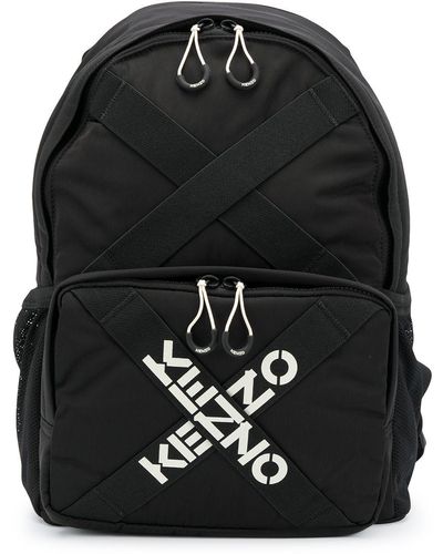KENZO Logo Backpack - Black