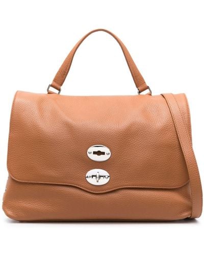 Zanellato Postina M Daily Leather Handbag - Brown